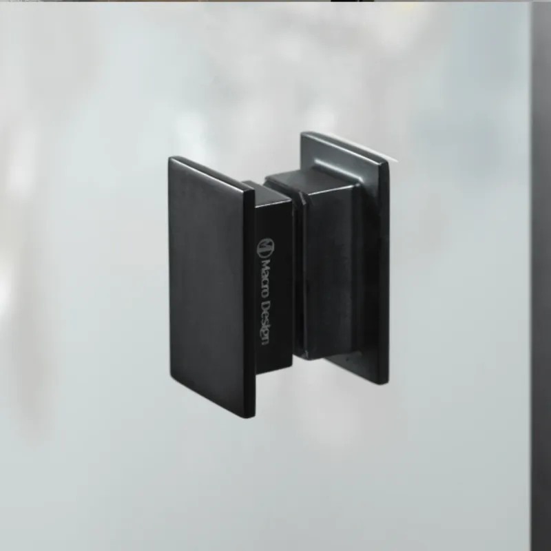 OUTLET: Macro Empire Dusjhjørne 79x89 cm - Uten sprosser - Matt sort