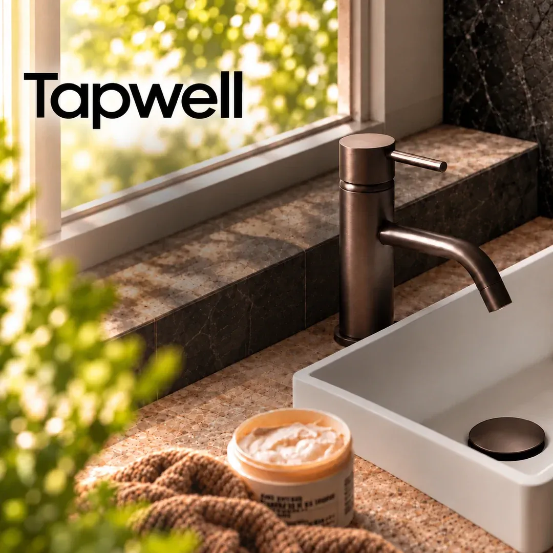 Tapwell servantbatteri i bronse. - 25 % rabatt alle tapwell sine veiledende priser 29. september–31. oktober. Kampanjen gjelder ikke på reservedeler.