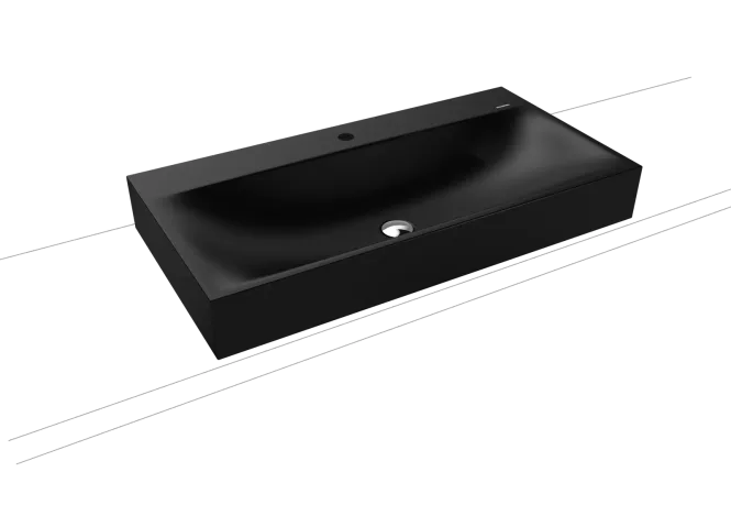 Hovedbilde Kaldewei SILENIO Toppmontert Servant Mod 3043 90x46 cm, Black Matt ...