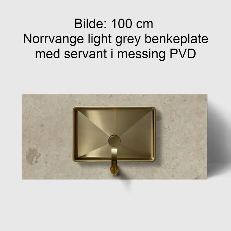 Haven H2 servantskap 80 cm m/NLG benkeplate og nedfelt servant