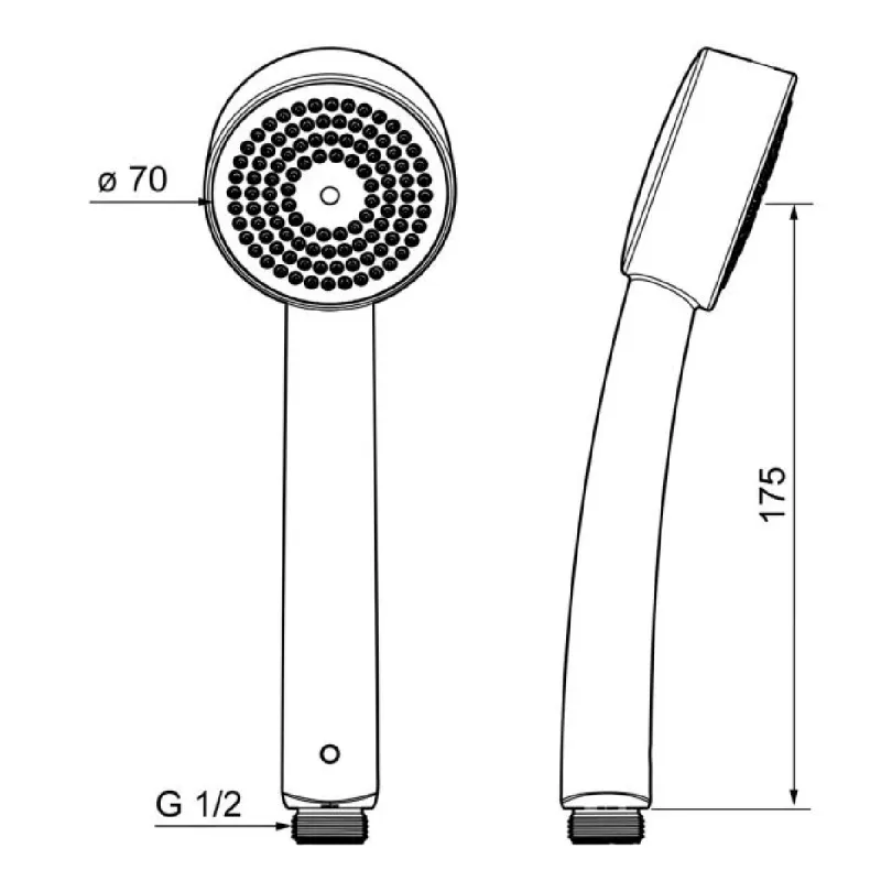Oras Apollo Eco hånddusj krom