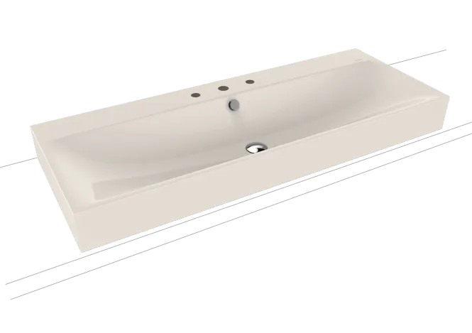 Hovedbilde Kaldewei SILENIO Toppmontert Servant Mod 3049 120x46 cm, Pergamon, 3 ...