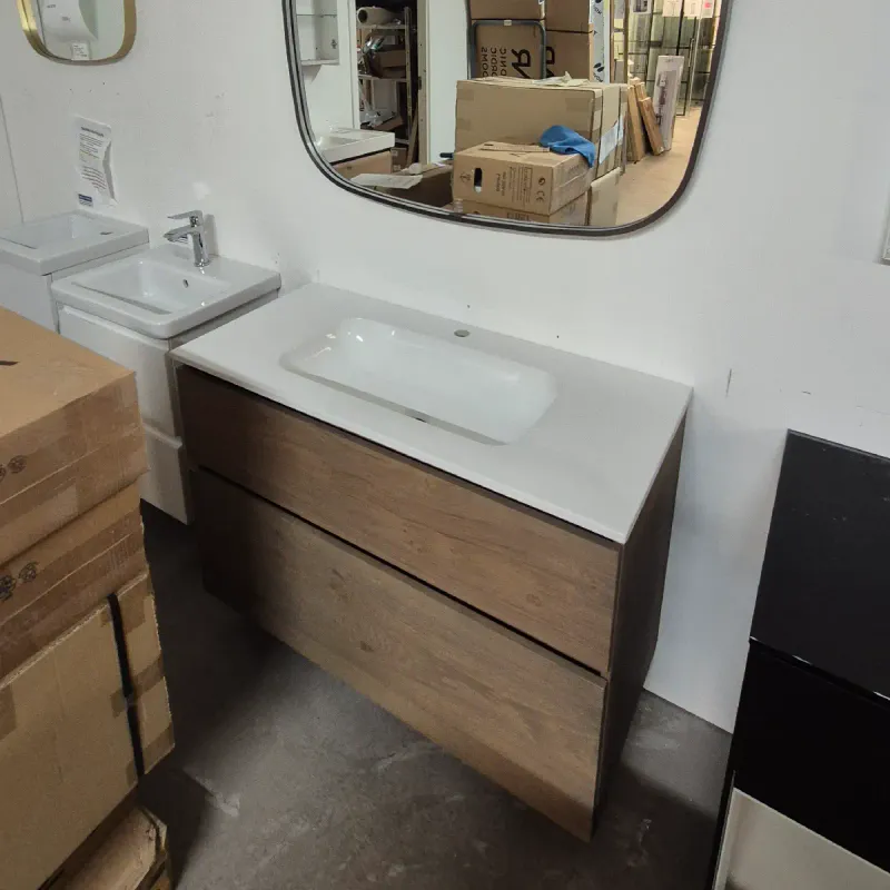 OUTLET: Sanibell Proline 100 cm Baderomsmøbel Raw Oak - Utstilling