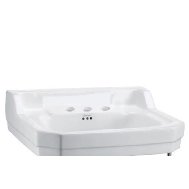 Burlington Edwardian rund servant 56x47 cm inkl.søyle i hvit