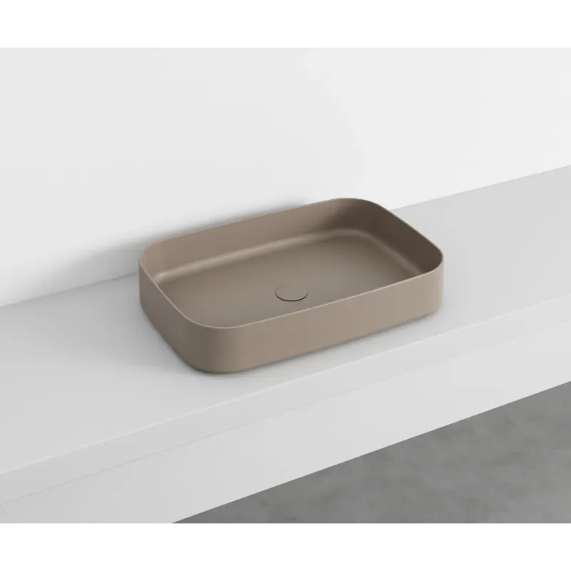Cielo Shui Comfort rektangulær servant 60x40 cm toppmontering