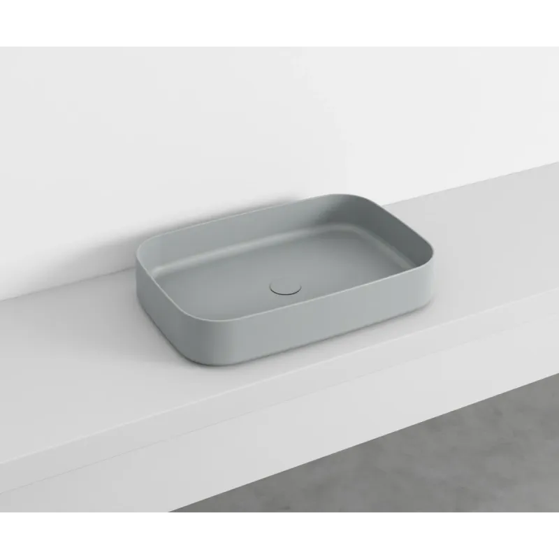 Cielo Shui Comfort rektangulær servant 60x40 cm toppmontering