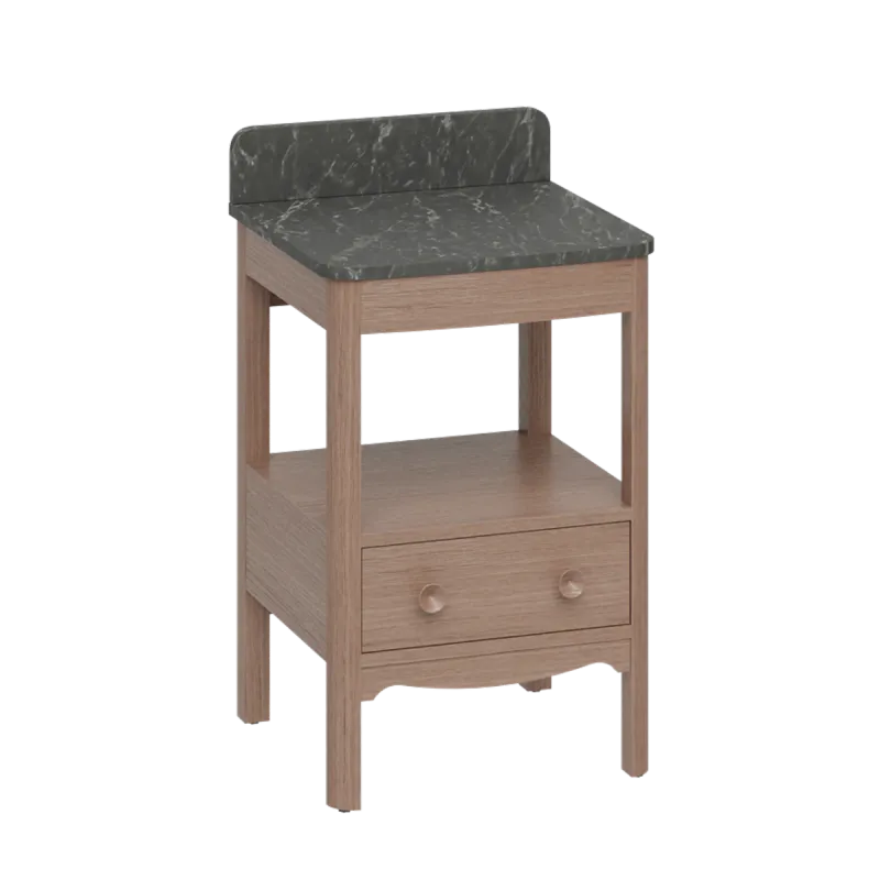 Burlington Guild Servantskap 52 cm med Marquina Benkeplate