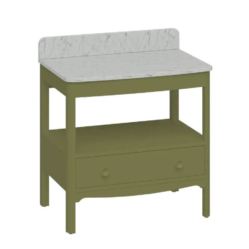 Burlington Guild Servantskap 81 cm med Carrara Benkeplate