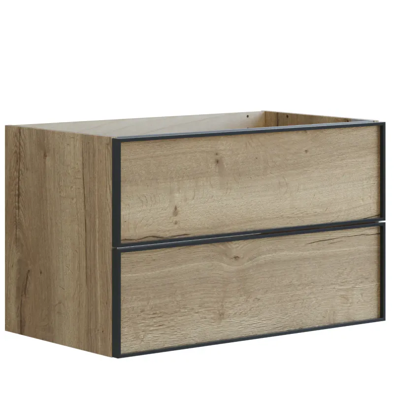 Dansani Inzo Urban Servantskap 80x44 cm med sort ramme for enkel servant