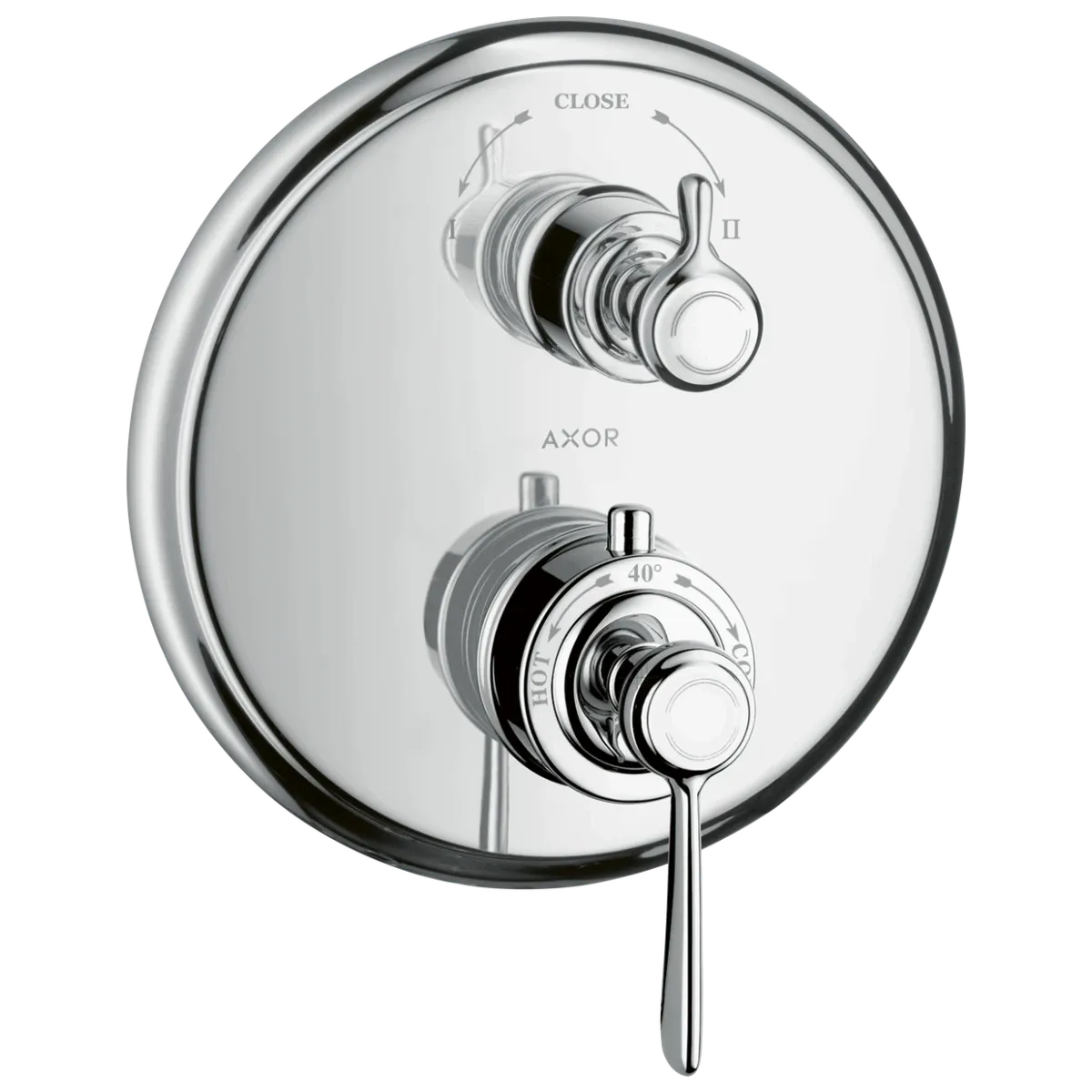 Axor Montreux Innebygd Termostatmodul med vingegrep og avsperring/vender - 2 uttak