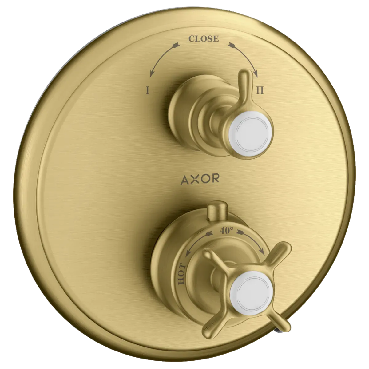 Axor Montreux Innebygd Termostatmodul med kryssgrep og avsperring/vender - 2 uttak
