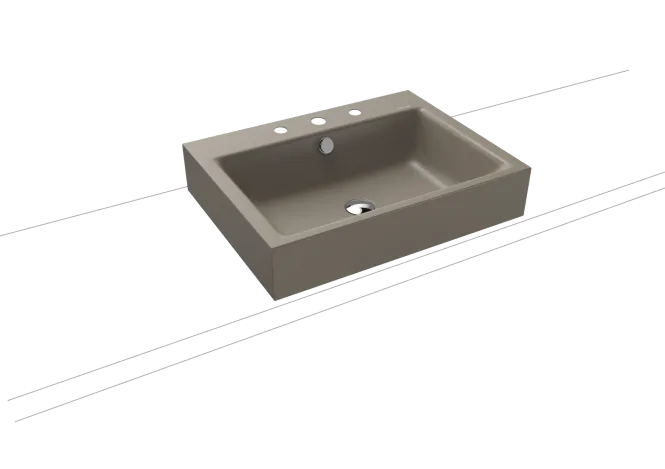 Hovedbilde Kaldewei PURO Mod 3157 Toppmontert Servant, 60x46 cm, Warm Grey 60, 3 ...