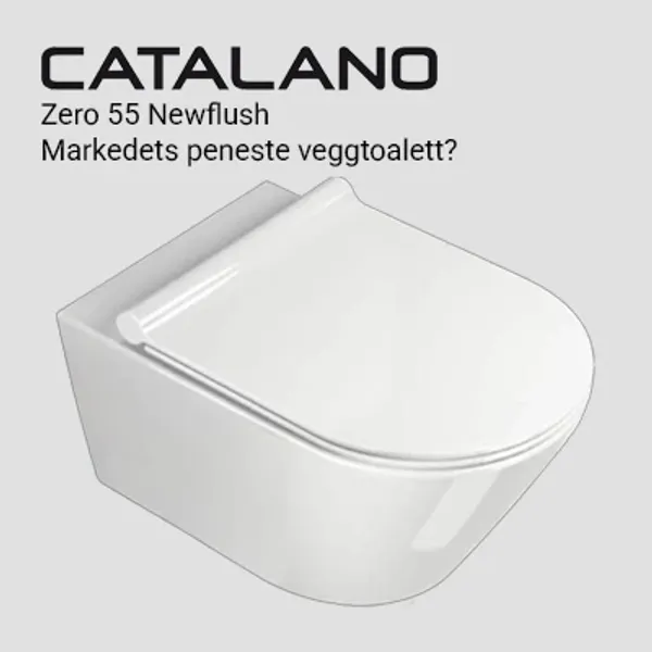 Stilrene veggtoaletter fra Catalano - Zero og Sfera - Newflush og Silenttech