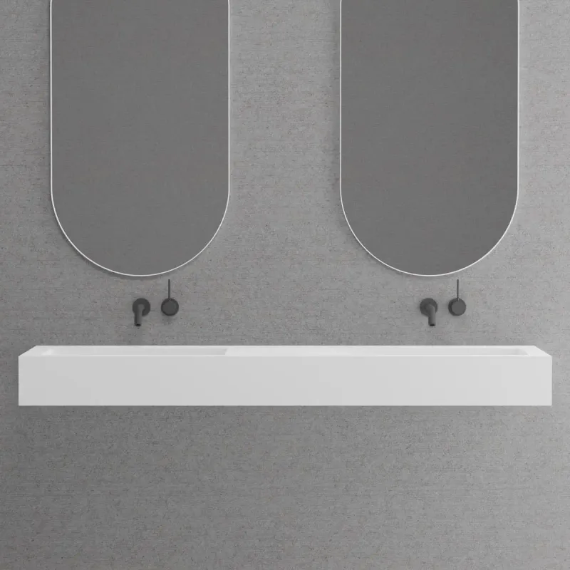 Scandtap Solid SW5 Vegghengt Servant 140x47 cm