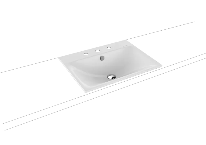 Hovedbilde Kaldewei SILENIO Nedfelt Servant Mod 3037 60x46 cm, Alpine White, 3 ...