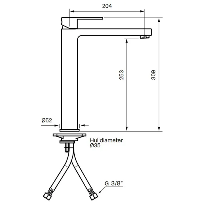 Hovedbilde Tapwell RIN081 servantbatteri