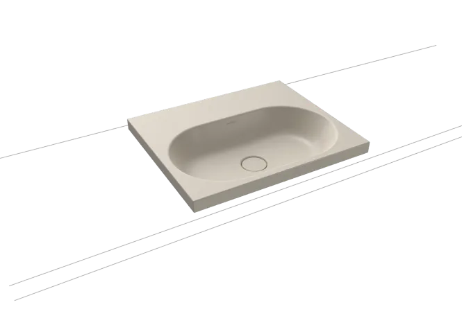 Hovedbilde Kaldewei CENTRO Mod 3055 Toppmontert Servant, 60x50 cm, Warm Grey 10, ...