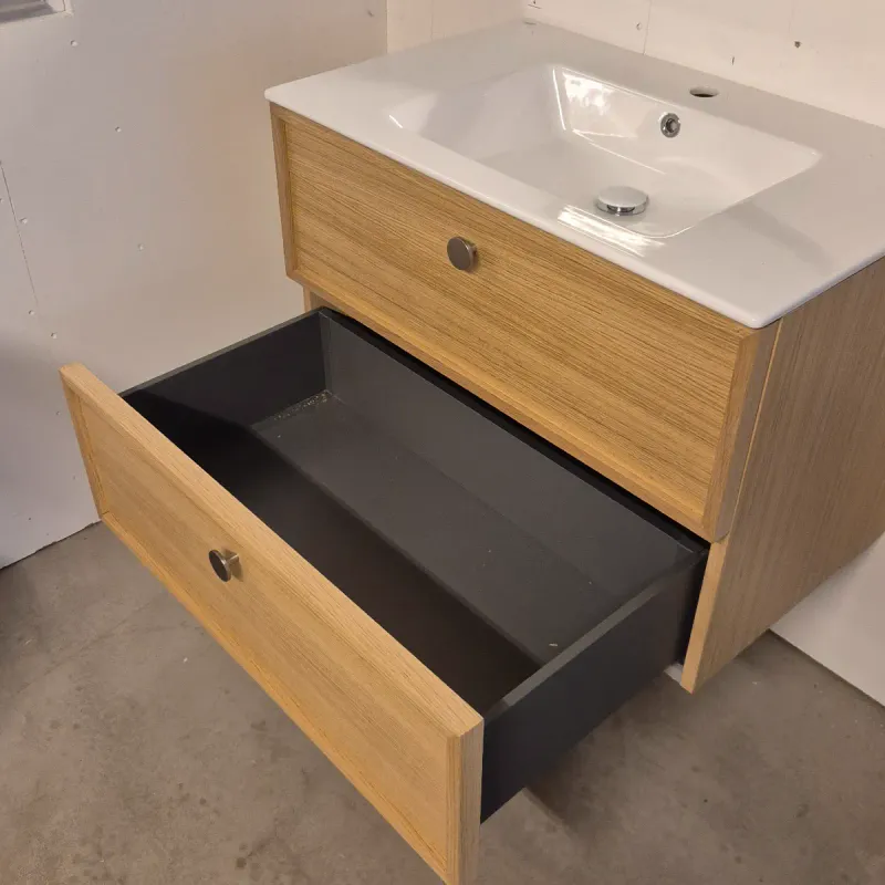 OUTLET: Quadro Bad Nordic Wood 80 cm Baderomsmøbel Eik - Utstilling